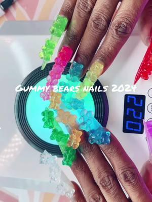 Gummy bear nails 2024 #gummybearnails #junknails #creatorsearchinsights #erinharri54 #gummybear #acrylicnails #erinharri54 