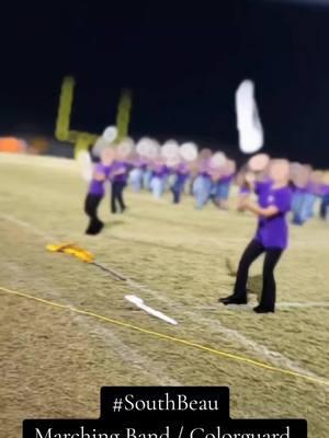 #CapCut  South Beauregard High School Marching Band / Colorguard  🔥🔥🔥  #slay🏳💜 #marchingband #colorguard #winterguard #dci #wgi #colorguardthings 