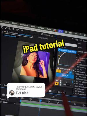 Replying to @SARAH GRACE it’s not really like installed on the iPad but it’s the closest thing to it 😲 #domqtyy #fyp #xyzbca #foryou #aftereffects #ipad #foryoupage #edits #viral #edit #editor #fypシ゚viral #foryoupagе 