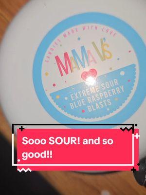 She was trying not to make a face lol!! these are sooo good and soo sour! #mamavs #mamavscandy #sourcandy #extremesour #endofyearsale #tiktokshopholidayhaul #holidayhaul 