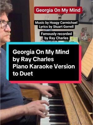 Georgia On My Mind - by Ray Charles written by Hoagy Carmichael. Duet Version! One of my favorite jazz standards! Love to play these blues riffs and interesting chord progression! This is also a tribute to President Jimmy Carter, a great man who just passed away at 100, who was from the state of Georgia. #raycharles #piano #coversong #duetthis #hoagycarmichael #bluespiano #pianist #georgia #singwithme #georgiaonmymind #jazzstandard 