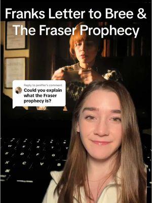 Replying to @jeniffer some more insight into The Fraser Prophecy #outlander #outlanderfans #outlanderstarz #outlanderstarzfan #outlanderspoilers #outlanderseason7 #outlander7b #outlanderbooks #outlanderseries #outlanderbookseries #outlandertvseries #outlandertiktok #thefraserprophecy #greenscreen 