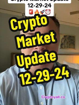 Crypto Market Update 12-29-24 #Cryptocurrency #Crypto #Bitcoin #BTC #Ethereum #ETH #Blockchain ##CryptoTrading #CryptoInvesting #CryptoCommunity #CryptoMarket #CryptoCurrencyNews #CryptoLife #CryptoWorld #CryptoInvestor #CryptoEducation #CryptoTips #CryptoGains #Altcoins #DeFi #NFT #NFTCommunity #NFTs #Metaverse #CryptoAnalysis #CryptoAlert #CryptoStrategy #CryptoPortfolio #Finance #Investing #Investment #Investor #Wealth #WealthBuilding #FinancialFreedom #FinancialLiteracy #FinancialIndependence #Money #MoneyManagement #PassiveIncome #Earnings #RichMindset #PersonalFinance #SmartInvesting #InvestmentStrategy #Stocks #StockMarket #StockTrading #StockInvestor #DayTrading #SwingTrading #StockMarketNews #StockMarketTips #StockAnalysis #StockAlert #StockPicks #StockPortfolio #RealEstate #RealEstateInvesting #RealEstateInvestor #PropertyInvestment #RealEstateMarket #RealEstateTips #RealEstateStrategy #PropertyManagement #RealEstateLife #RealEstateSuccess #InvestmentTips #InvestmentOpportunities #InvestmentPortfolio #LongTermInvesting #RetirementPlanning #WealthManagement #AssetManagement #InvestmentGoals #Fintech #TechInvesting #Innovation #TechNews #FutureTech #digitalassets #greenscreen 