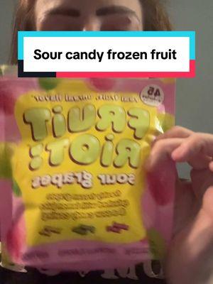 The best sour candy like frozen fruit! #fruitriot #fruitriottastetesting #fruitriotreview #yummy #MomsofTikTok #momsover30 #badmomsoftiktok #delicious #tryshitsoyoudonthaveto #tryshitwithme #foodtiktok #FoodTok #sour #supersour @Fruit Riot 