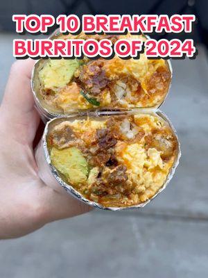 My Top 10 Breakfast Burritos of 2024 🌯 #breakfastburrito 