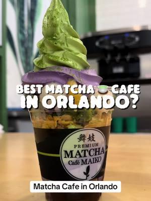 Is this the best matcha 🍵 (green tea) cafe in Orlando? It’s called Matcha Maiko Cafe specializes in authentic Japanese matcha desserts and beverages, using high-quality matcha imported from Kyoto's Harima Garden.  They offer a variety of matcha-based products like soft serve, lattes, and shaved ice, known for their rich, authentic taste. They emphasize in-house preparation for freshness and quality. Matcha Cafe Maiko Orlando 639 Mills Ave N, Orlando, FL #greentea