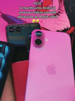 The samsung nerds in the comments fighting for their samsung gods are HILARIOUS 😂 they’re so triggered 💀😂😂 Defending android/samsung like their lives depend on it. wtf 😂 Yes I got the base phone because it’s pink, no I don’t care about the android specs that are not in this phone, I only text, call, browse, play pokemon go. I’d rather spend money on my gaming PC. Get a life bro, you’re still here commenting 😂😂 #android #apple #iphone16plus #motorolarazr #iphone #fyp 