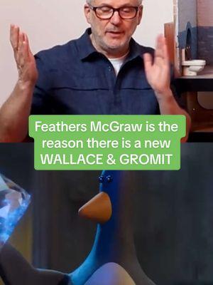 WALLACE & GROMIT Director/Writer Nick Park didn’t want to make this movie without Feathers McGraw #wallaceandgromit #vegeancemostfowl #netflix #nickpark #feathersmcgraw