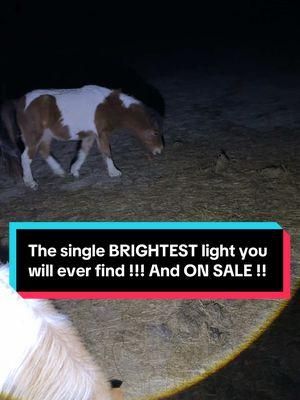 By FAR the brightest baddest light I have ever used (and I use a lot and have tried a lot bc I need to check horses at night) !!!  Get 2 so you have one in your car too !! #spotlight #brightlight #flashlight #bestflashlight 