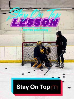 Stay On Top 🙌 #hockey #icehockey #hockeygoalie #hockeyplayer #hockeycoach #goaliecoach #NHL #krisrenfrow #hockeytraining #goalietraining #hockeygym #goaliegym #hockeymom #goaliemom #hockeydad #goaliedad #hockeydrill #goaliedrill #padbudder #blackandmetalfitness