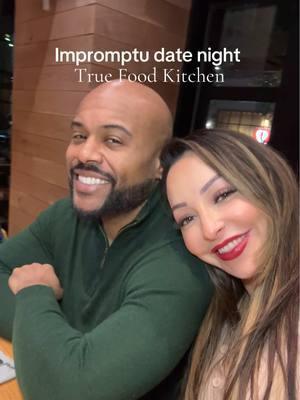 Sometimes , the best dates are the unplanned ones. Have you tried true food? . . . #truefoodkitchen #datenight #dateyourspouse #dallasfood #datenightvlog #marriagegoals  