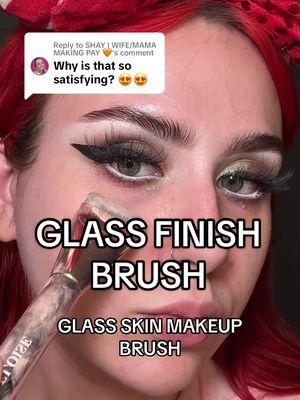 Replying to @SHAY | WIFE/MAMA MAKING PAY 🧡 right!? so satisfying 😍 @Eloise Beauty Ltd glass finish brush is so great and leaves no streaks!! The best part it’s currently on sale !! #eloisebeauty #beautydeals #TTSBeautyBesties #starcreatorchallenge #foundationbrush #makeupbrushes #tiktokmademebuyit #tiktokshopmademebuyit 