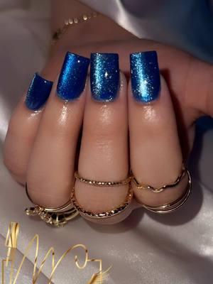 #mcnailskc #nails  #nailsartvideos #mcnails #kc #kansas #cateye #nailsnailsnails #blue #silver #jelly #Love #trending #Love #square #dark #darkblue #loveblue 