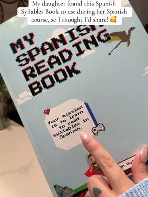 My daughter has been taking Spanish classes and found this little booklet to help, they have a second book as well we are planning to get! 🥰 So cool finding these things here on the tts! 💛 #spanishlearning #learnsyllables #spanishbook #booklets #learning #readingspanish 