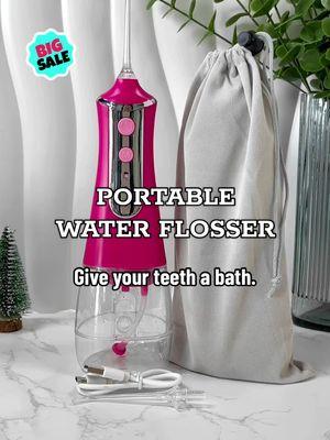 Water flosser, give your teeth a bath.✨🦷🚿😃 #waterflosser #TikTokShopHolidayHaul #tiktokshopcybermonday #teethcleaning #floss #trending #TikTokMMadeMeBuylt #usa #rinseteeth #dentalhygiene #interdentalcleaning #FreshBreath #gumhealth #deepcleaning #easytouse #goodthings #fyp #blackfriday #foryourfamily #TikTokShop #tiktokshopsale #DealsForYouDays #christmas #christmascountdown #christmasgift #christmascrafts 