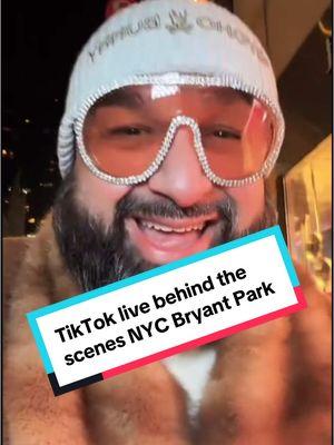 My TikTok live behind the scenes, New York City and Bryant park winter village! Come watch me socialize meet new people make a sale and find new followers as I walk the streets from Rockefeller Center to Bryant Park Winter village!  Bryant park NYC  New York City #christmasinnewyorkcity  The big Apple  Life in NY  #bryantparkwintervillage 