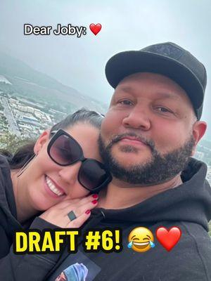 VIDEO #6 of POSTING MY DRAFTS until they’re gone! 😂❤️ love you @joby BARLOW #fyp #foryou #lmao #husbandandwife #draftchallenge2024 #draftdump2024 #feature #trending #lol 