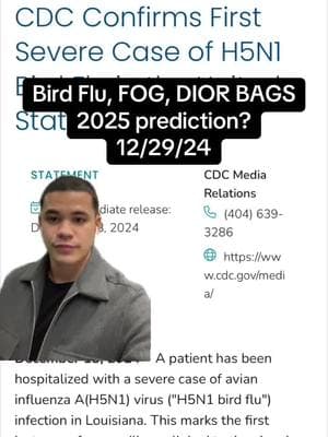 Bird Flu, Dior Bags, Fog update @Bethenny Frankel #diorbag #dior #diororb #pandi #fog #fyp #news #skit 