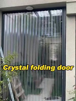 Crystal folding door,Practical and easy to install. #foldingdoors #pvcdoor #partitiondoor #pvcfoldingdoor #partitiondoor #aluminum #factory #deco #tottme #tottmetal