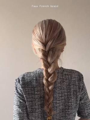 Try this if you find French braiding challenging. ✨@tokyoblondepasta #frenchbraids #easyhairstyles #hairgoals #hairtips