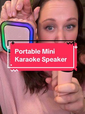 Being told I’m ridiculous is a lot more fun when it’s being said though a tiny microphone and speaker with reverb.  #minukaraoke #speaker #lightupspeaker #dualmicrophone #karaokenight #funny #toys #fyp 