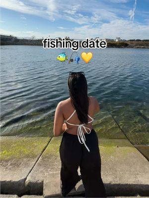 it was a cute date💛🎣 he was like a big little kid 🥹 #dateideas #datenight #fishing #fishingdate #couple #couplegoals #blacklove #thingstodo #datenightideas 