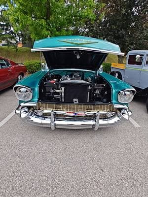 1957 Chevy 2 Door!!! #musclecars #musclecar #carsoftiktok #unique #car #cars #v8 #sweetcar #classiccar #antique #cleancar #belair #1957 #1957chevy #2door #coupe #restomod #chevy #chevrolet 