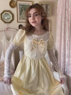 She is in our 1: Pink Kite Dress💓 2: Princess Bella Dress ll🌼 3: Swan Castle Corset & Skirt💛 Which set is u fav?👀 #LaceMade #lacemaiden #cardigan #dress #dreamy #cottagecore #balletcore #fairycore #rococostyle #rococo #victorian #aesthetic #modernvintage #girly #romantic #dollcore #softgirlstyle #springstyle #springvibes