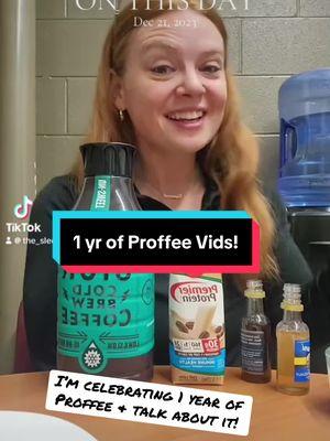 A little over a year of Proffee videos !!!  If there’s one thing I’m consistent about it’s my Proffee vids! #proffee #bariatriccommunity #sleevedredhead #proffeeoftheday #proffeeandtalkaboutit 