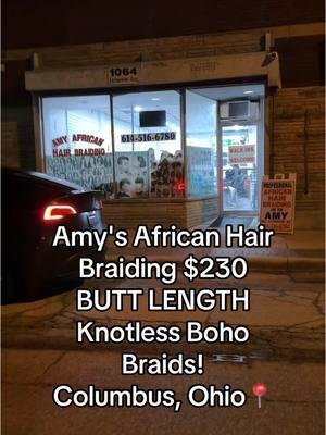 They ATE down 😍😍with these 613/27 blend boho knotless‼️They provide the hair and you bring your own curls🤍! I purchased the curls on Amazon it’s linked in my storefront! 🔗 @Amy’s African Hair Braiding  📍Location: 1064 E Livingston Ave Columbus, Ohio This only took 4 hours!  #fyp #fypシ #youpage #columbusohio #ohiobraider #knotlessboho #knotlessbraids #boho #613 #27 #inspiration #hair #braids #capcut #longhair #CapCut 