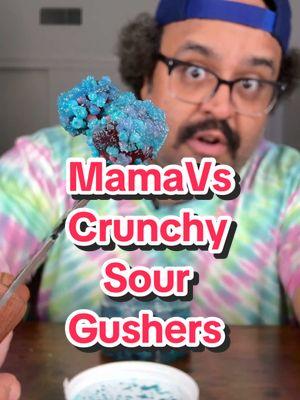 Mama V's Extreme Sour Blue Raspberry Crunchy Clusters from @Mama Vs Candy adds a kick to these sour candies! #mamavscandy #mamavs #mamavsextremesourgushers #mamavsourblueraspberry #sourwatermelon #mamavsourwatermelon #mamavssourblueraspberryblasts #sourblueraspberry #sourblueraspberrygushers #sourcandy #sourcandychallange #sour #sourgushers 