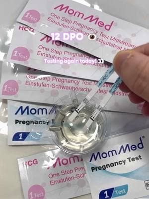 DPO12，Testing again today!#ttc #ttcjourney #pregnancyjourney #pregnancytest #pregnant #hope #mom #mommed #mommedttc #foryoupage❤️❤️ #goodlife