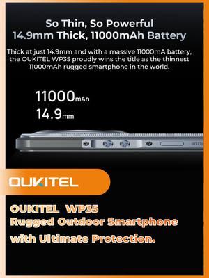 OUKITEL WP35: Rugged Outdoor Smartphone with Ultimate Protection. #WP35 #OUKITEL #eyp #fyp