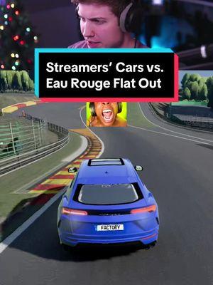 Streamers’ Cars Through Eau Rouge Flat Out #beamng #beamngdrive #beamngcrash #eaurouge #spafrancorchamps #streamer 