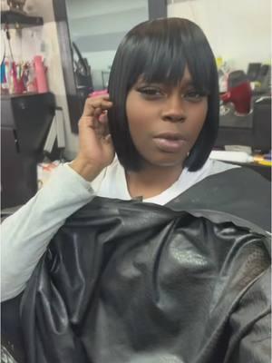 Serving sleek vibes with this flawless quick weave bob—effortless style, maximum slay!#phillyhairstylist #merakihairloft💜 #cutehairstyles #quickweave #silkpress #haircut #bob #bobhaircut #bang #noleaveout #boblife 