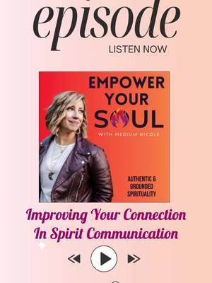 🌟 New Episode: Improving Your Connection In Spirit Communication 🎙️ Link to the full episode: https://www.buzzsprout.com/2337838/episodes/16294296 Strengthen your spiritual connection and discover a path to enriched inner experiences. What if we told you that staying hydrated could be your gateway to clearer spiritual communication? On this episode of Empower Your Soul, we explore the fascinating interplay between water and spiritual energy. I share my own unexpected journey of how hydration played a pivotal role in enhancing my mediumship abilities. We unpack the often-overlooked influence of the mind and ego, revealing how releasing ego-driven thoughts can elevate your spiritual vibration and fortify your connection with the spirit world. Join us as we address community questions, featuring insights for Dale from YouTube on nurturing spiritual connections. Learn how engaging in high vibrational activities, maintaining mental clarity, and staying hydrated can simplify your journey towards spiritual mastery. We emphasize the importance of processing and releasing thoughts to create space for spiritual growth, and the invaluable role of community in this transformative journey. With consistent practice and a mindful approach to living, your spiritual connection can become not only easier but also more profound, enriching your life in wonderful ways. 🎧 Listen to the Empower Your Soul Podcast all major podcast channels, and watch on YouTube! 💫 Want a Free Reading or have a question for the podcast? Head to www.MediumNicole.com/Podcast ******** ⭐ International Evidential Medium Nicole 🎙️Empower Your Soul Podcast 💜 All readings & payments go through my website @ www.MediumNicole.com #empoweryoursoul #podcast #giveaway #alignment #awakening #spirituality #soul #mediumship #akashic