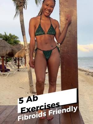 I have more workouts here on Tik Tok 🙌🏽 Follow @CurvFitness  But in the meantime, get this good Ab Workout: 🌟 Fibroid Friendly Ab Workout🌟 As someone with several uterine fibroids, I’ve had to adjust my ab routine to keep my tummy flat and limit abdominal pain while staying safe. It has definitely been a journey figuring out what has worked. So, join me for these 5 effective exercises that you can do with dumbbells or even water bottles! 💦 ✅ Do 3 rounds, 12-15 reps  1️⃣ Front Knee to Elbow   2️⃣ Overhead Marches   3️⃣ Squat with Twist   4️⃣ Torso Rotations   5️⃣ Overhead Kicks   You can have fibroids and a flat flat tummy too 🙌🏽🙌🏽 Annnddd a great workout while you’re on vaca 😉 Now, tag your friends and share 🙌🏽 #curvfitness #fibroids #flattummy #absworkout #coreworkout #fit #fitover40 #workout #abs #core #uterinefibroids #fitmom #MomsofTikTok 