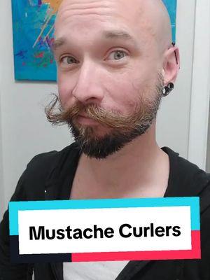 #onthisday Three years ago I discovered using curlers to style my mustache thanks to @Bobandelliothismustache #mustache #stache #handlebarmustache #mustachewax #beardo 