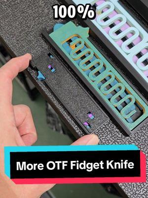 3D printing is addicting! And some specific models make it even MORE addicting! 😂 Like this OTF Fidget Knife by uhltimate. Testing different materials and different scale sizes. #TechMakesArt #3dprinting #fidget 