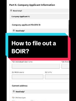 🛑🛑🛑 ALL SMALL BUSINESS OWNERS🛑🛑🛑 with an LLC. PLEASE WATCH AND FOLLOW STEPS. ALL information here is provided is subject to your own research. All information is also based off of your individual filing status. All information here is based off of my knowledge of this subject. Please use this as a guide or reference to submit your BOIR. (Beneficial Ownership Information Report.) BOI must be submitted before or by January 1, 2025. #guide #boir #boi #beneficialownershipreport #information #government #governmentdocuments  #trending #LLC #SmallBusiness #smallbusinessowner 