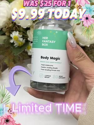 Get it today only $9.99!!! #woman #womanhealth #girl #girls #smell #secret #wellness #womanhealthtips #herfantasybox #bodymagic #yearendsale #TIKTOK #tiktokmademebuyit #tiktokindia #viral #fyp #fypシ 