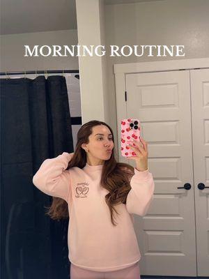 Back to my routine glad to be home! Not include included in this routine with me waking up at 5 AM to make lunch for my husband and removing the socks from my head to make these overnight curls! 🤩🤍✨ #MorningRoutine #LongLive #Pink #GratitudeJournal #WFHMorningRoutine 🎀 #LuluLemon #Wfh #RemoteRoutine 