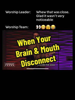 And at least it wasn’t an important part of a really popular song 😆🤣 Right?? Have you ever done something like this? Share your story in the comments and make sure your team sees this! 👇 Thanks for following!  📷: blakepresley & caustinking  The Worship Probs Podcast, Worship Caraoke & Online Store ==> link in bio!  #churchtiktok #christiantiktok #worshipleaderprobs #podcast #worshipleader #worshipteam #churchcreative #churchservice #churchproduction  #worshipmusic #worshipsong #kingofkings #hillsongworship #brookeligertwood