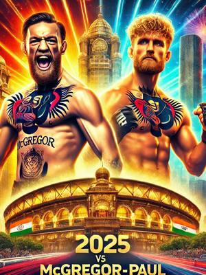 🎥 Conor McGregor vs Logan Paul: $250M Showdown in India! 🔥 It’s official! Conor McGregor is stepping back into the ring to face WWE & social media star Logan Paul in 2025! 🏟️ The historic fight will take place at Mumbai’s Wankhede Stadium, hosted by India’s royal Ambani family as part of the country’s ‘Visit India’ tourism campaign. 💰 Both fighters are set to earn a jaw-dropping $250M EACH—making this one of the richest bouts in combat sports history! 👑 Mukesh Ambani, the 9th richest man in the world, is backing this event, calling it a “historic moment for Indian sports and tourism.” 🇮🇳 Mark your calendars—this will be a fight like no other! #McGregorVsPaul #LoganPaul #ConorMcGregor #Boxing #India2025 #CombatSports #VisitIndia