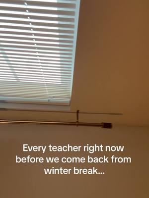 Let’s be honest, teacher to teacher, the first day back is solely going back over procedures and expectations. Give them a new years resolution to do for the school year. Don’t stress yourself out! ( As I proceed to do the exact opposite of my own advice) #TeacherLife #TeachersOfTikTok #freshmanteacher #winterbreak #MentalHealth #mentalhealthmatters 