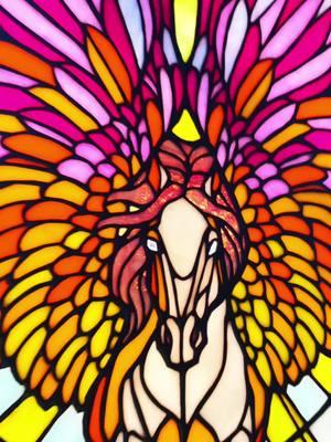 👁️👄👁️ #stainedglass #glassart #glassartist #fyp #sunrise #arttok #glasstok #glasswork #pegasus #