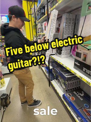 Full review of the Five Below electric guitar 🤔 #fyp #fivebelow #guitartok #cheapguitar #beginnerguitar 