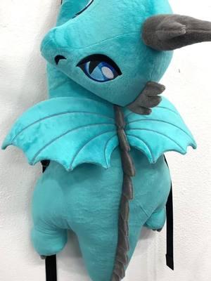 This teal dragon backpack is available! I have a coupon code on Facebook :) #dragon #dicebag #dnd #qualitycuddles 