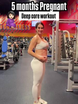 Deep core workout at 5 months pregnant 🤰🏻 Wether you are pregnant or not, these exercises are amazing to do to workout your deeper core. ⚠️ ⚠️ you need to make sure you are BRACING with all the exercises as shown on the standing marches. If you are going through the movements you are defeating the purpose of the exercises. #deepcore #5monthspregnant #fitpregnancy 