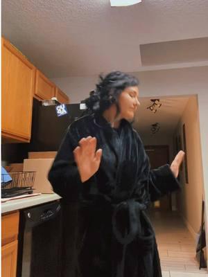 Mondays are for dancing in your robe around the house🤣 This song is stuck in my head from this trend #paperplanes #metalchick #dance #fyp #altchick #goth #gothgirl 